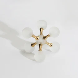 Modern minimalist creative glass crystal ball ornaments living room home decorations desktop room model room soft furnishings