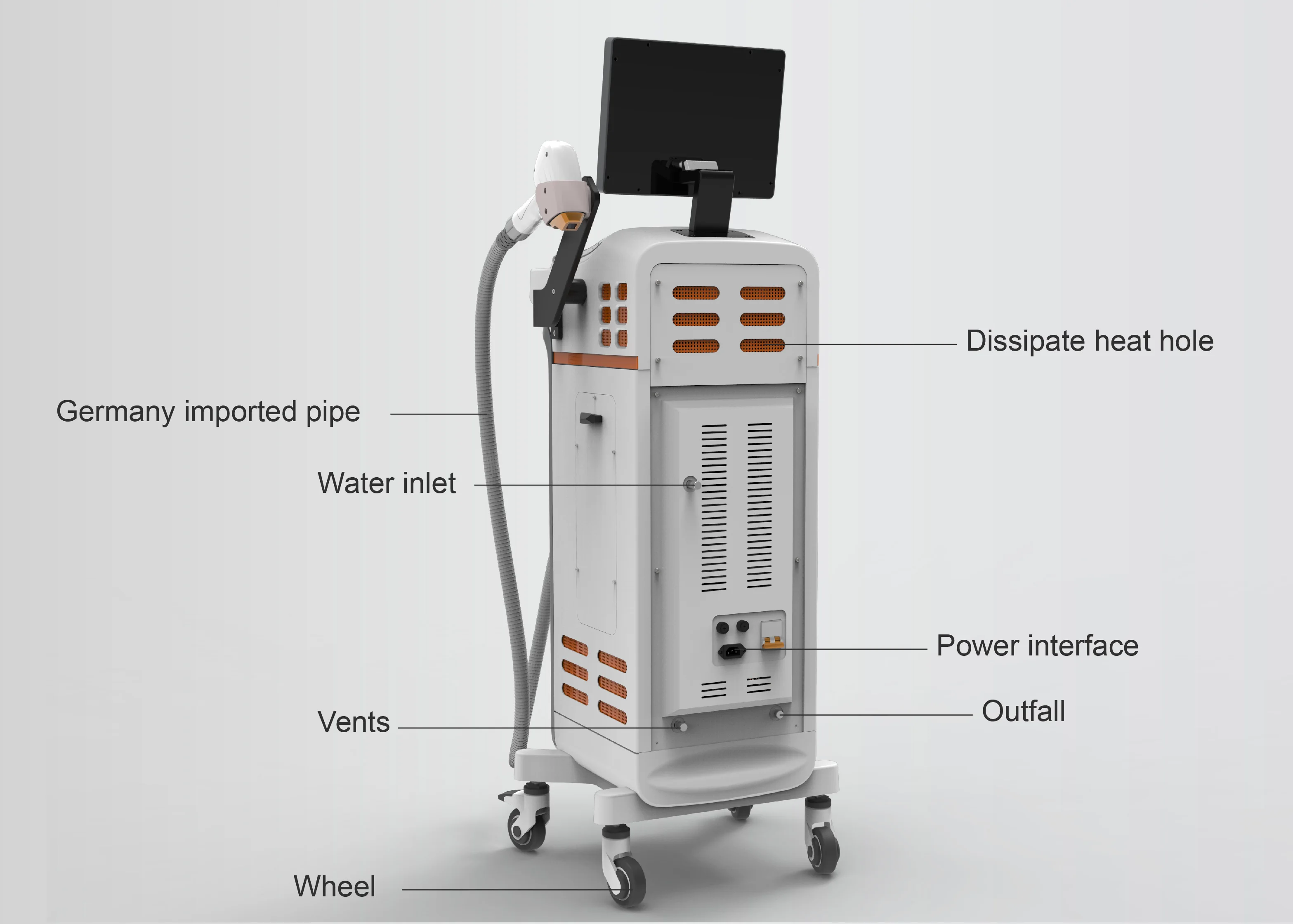 2023 New Beauty Machine Ice Painless Permanent Diode Laser Hair Removal 755Nm 808Nm 1064Nm