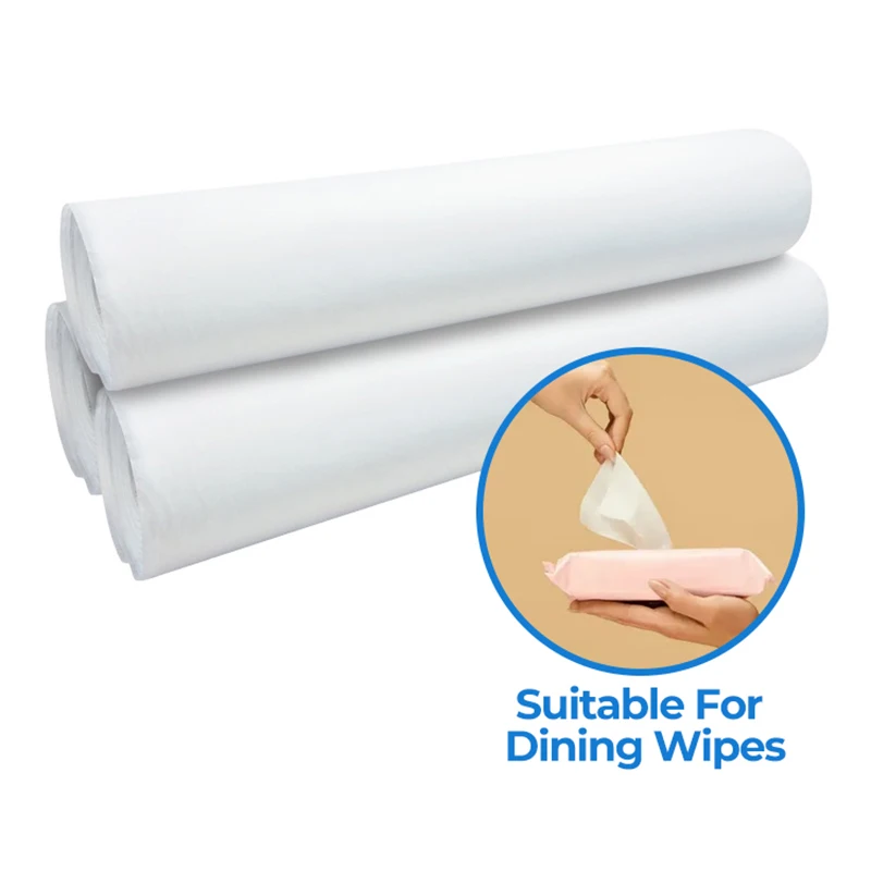 Fusible Nonwoven Fabric Biodegradable Spunlace Non Woven Fabric for Wet Nonwoven Fabric Non Woven Viscose Cloth Bamboo Fiber