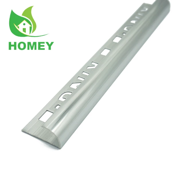 aluminum profile mirror finish for tile outside corner trim profile