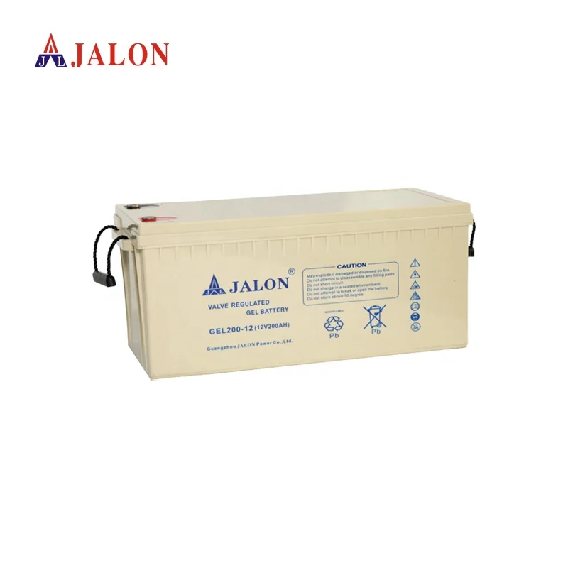 Guangdong Battery Jalon Sealed Maintenance Free Battery Gel 12v 65AH 120AH 150AH 200ah battery