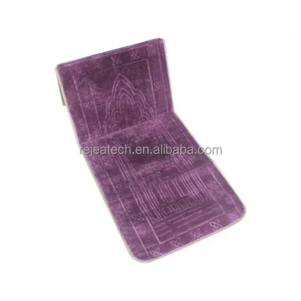 Sajadah Ramadan Islamic Quran Interactive Little Muslim Kids Prayer Rug Mat Digital Read Reader Purple Bag Your Logo Polyester