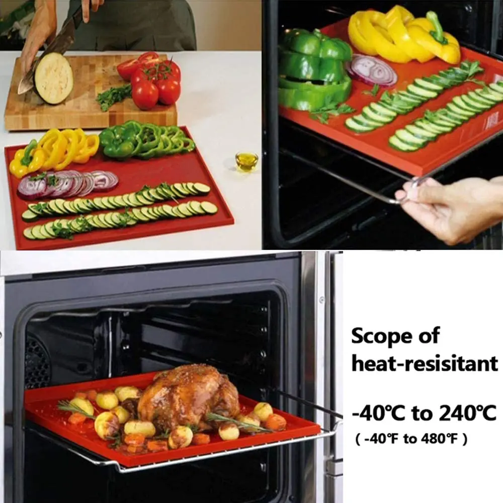 2022 New typle Factory wholesale non-stick reusable silicone jelly roll baking pan  Making Swiss Cake silicone mat with lip
