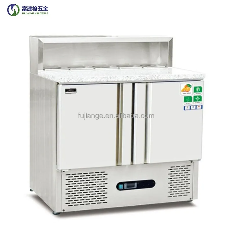 Height 950mm Europe Commercial Stainless Steel Refrigerator Freezer GN Counter With Backsplash Restaurant Kitchen Four Door