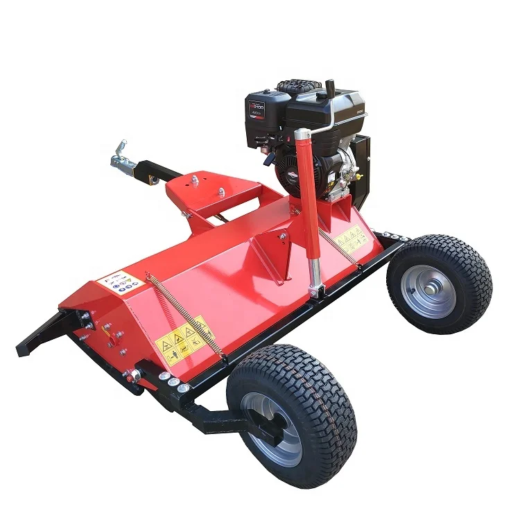 ATV grass mower with back tires