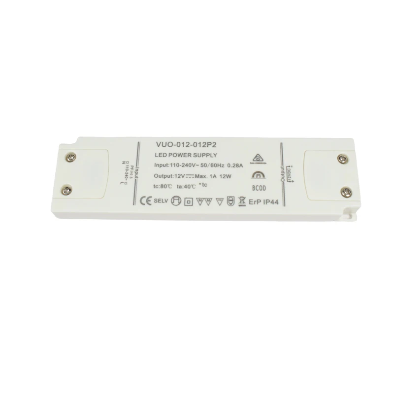 IP20/IP44/IP65 пользовательский светодиодный драйвер 12 Вт saa ce одобренный ультратонкий блок питания класса 2 В 1a 24 0.5a