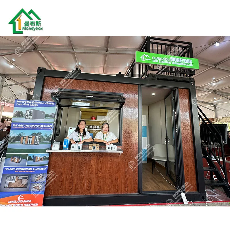 3x4m Mini Pop-up Shop Container Coffee Shop Bar Fast-food Restaurant Convenience Store Kiosk Booth with solar panel