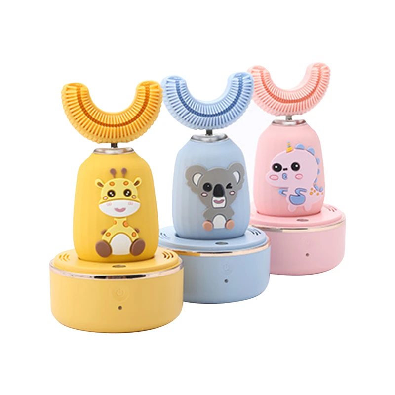 
2 In 1 U Shaped Sonic Toothbrush With UV Sanitizer New Patent Electric Toothbrush For Children 