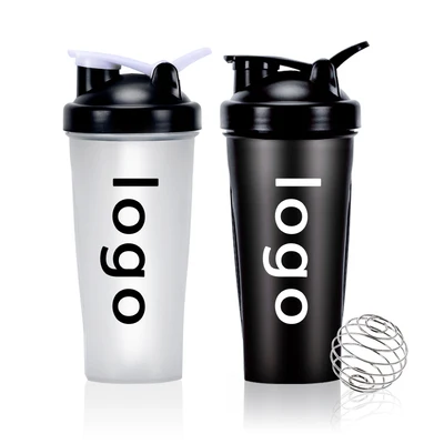 Custom Logo 600ml Gym Protein Shaker Bottles Wholesale Sport Bottle Water Plastic Shaker Bottle