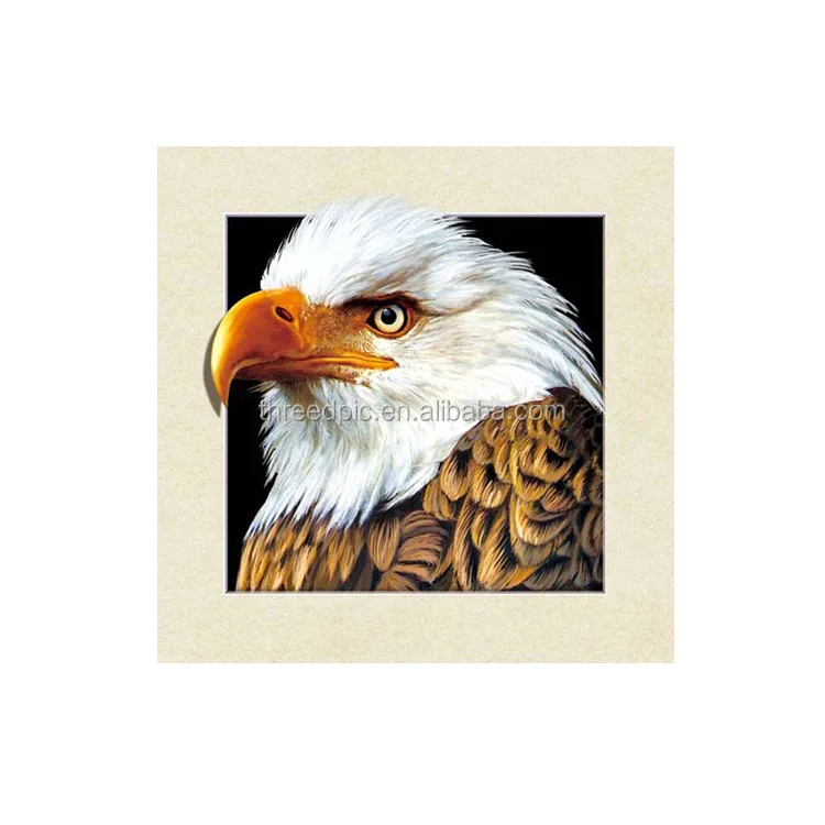 Custom nature 5d Lenticular sheet print eagle design Picture