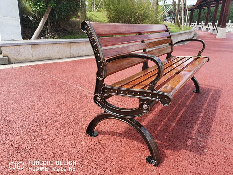  Лаунж Литые бронзовые антикварные решетчатые дизайнерские алюминиевые парковые мебели металлические рабочие сиденья алюминиевая уличная садовая скамейка для патио