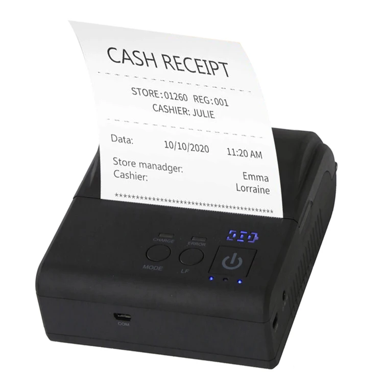 ER-80B2W Pocket Mini Handheld Android Wireless Portable Receipt Bill Ticket Printer