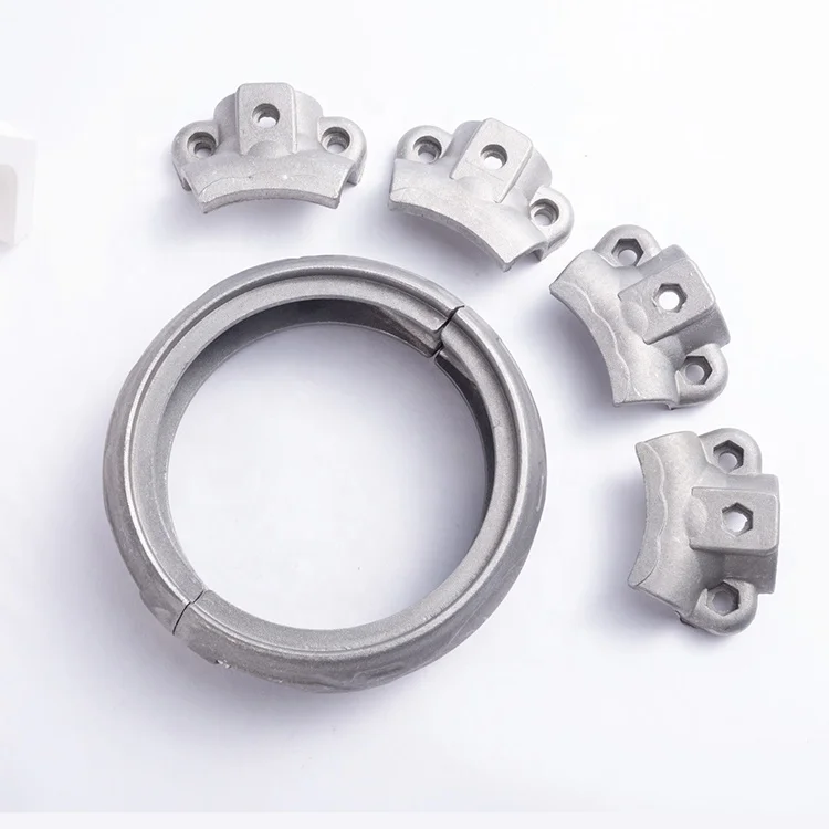Aluminum connector clamp for playground pipes