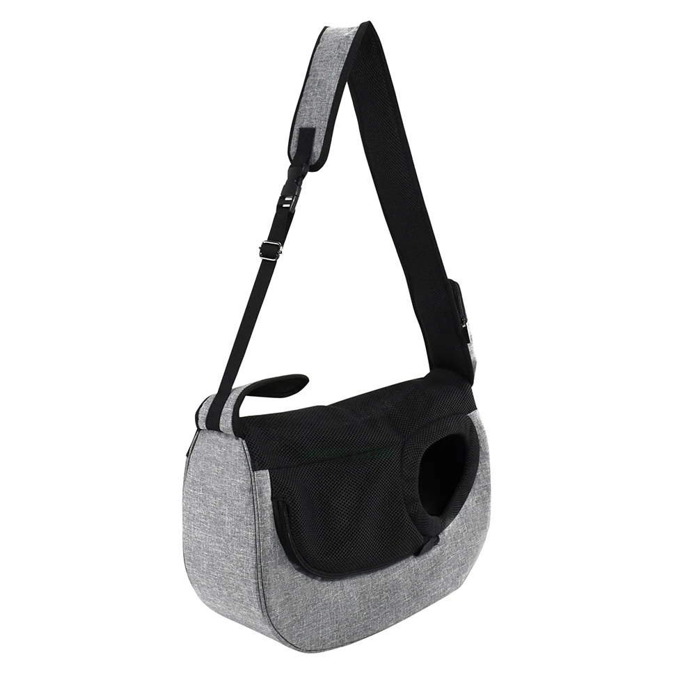 Сумка-переноска для домашних животных из серого полиэстера