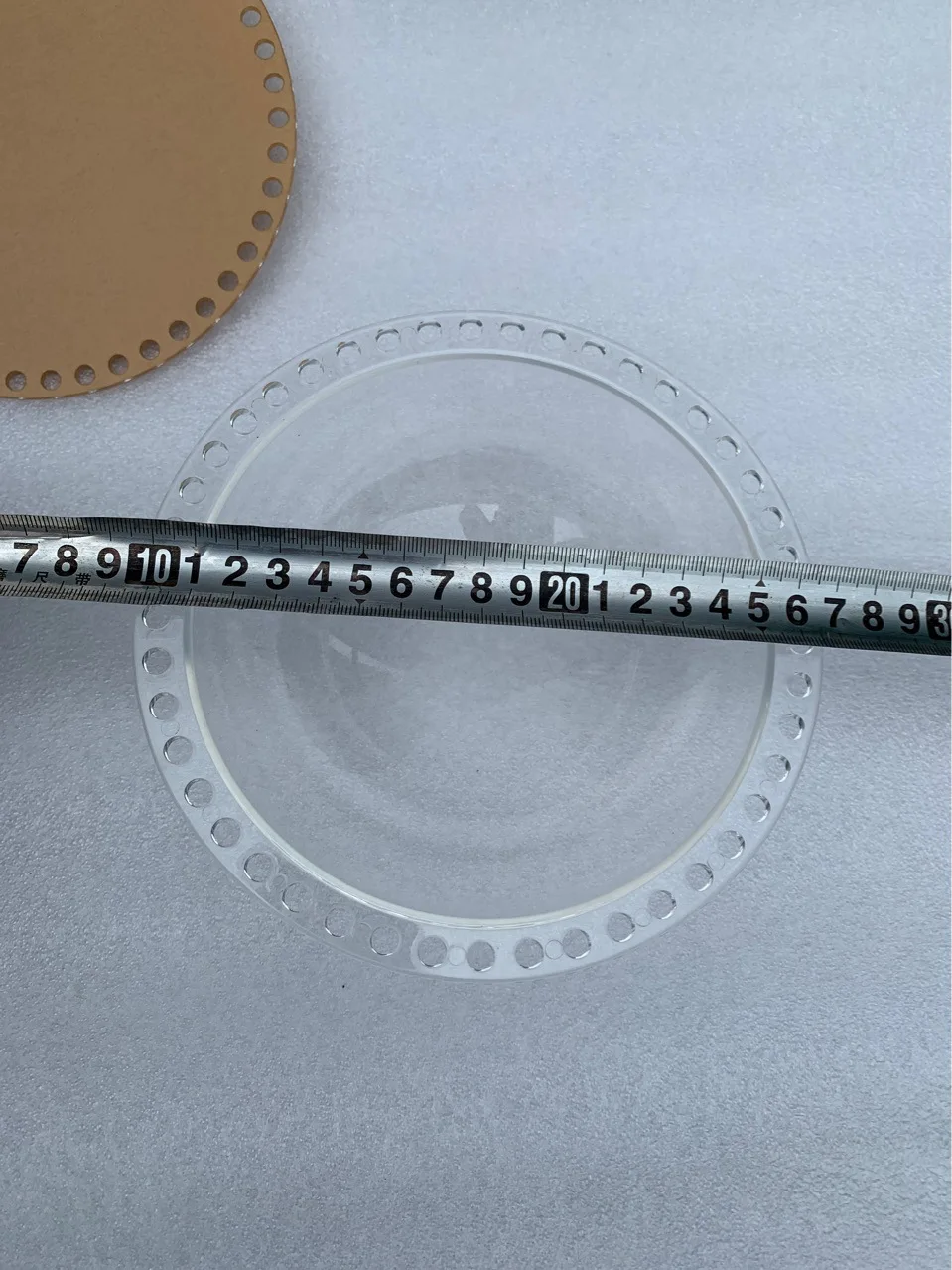 Acrylic Bottom Bags Transparent Cover Space Dome Handmade Bag Material Crochet Bag