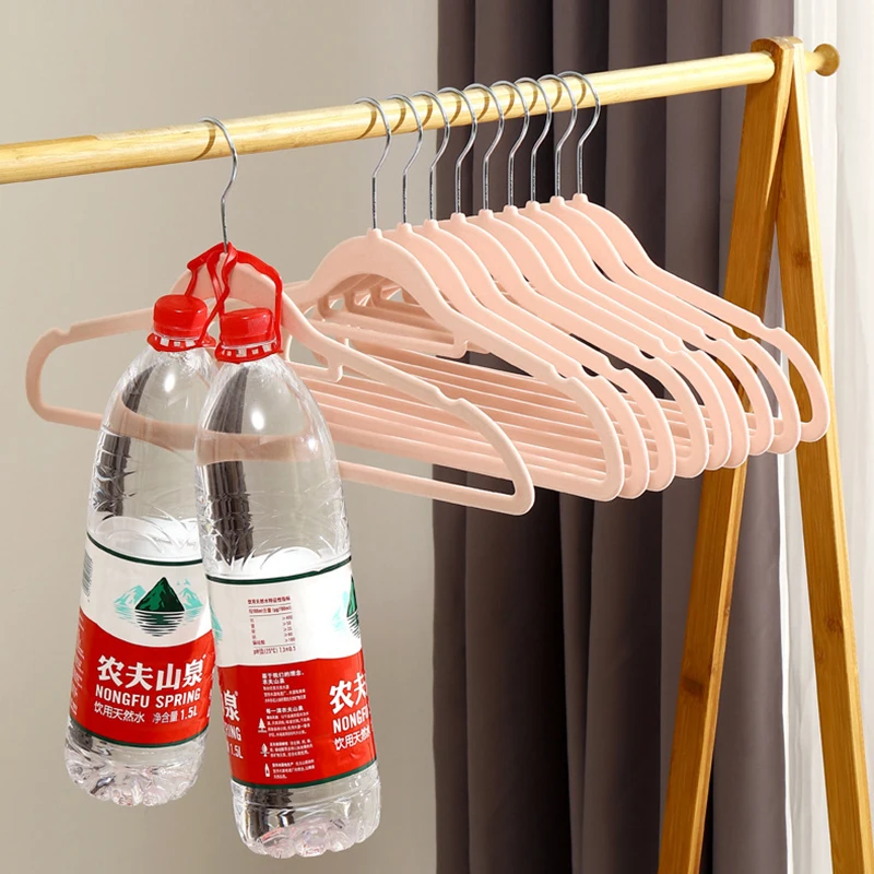 Cheap Price Velvet Hanger Non-slip Clothes Hangers Pink Black Gray Beige velvet Clothing Coat hangers For Home Hotel