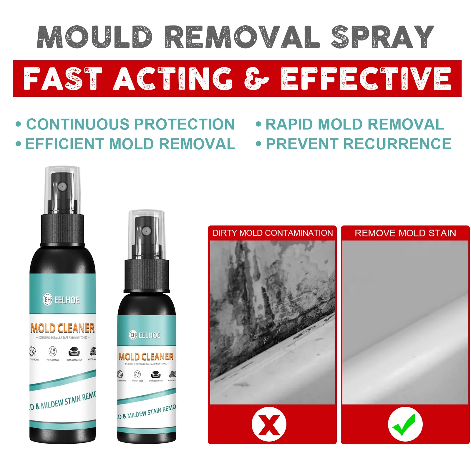 Mildew spray Furniture tile floor mildew cleaner Wall Wall mildew cleaner