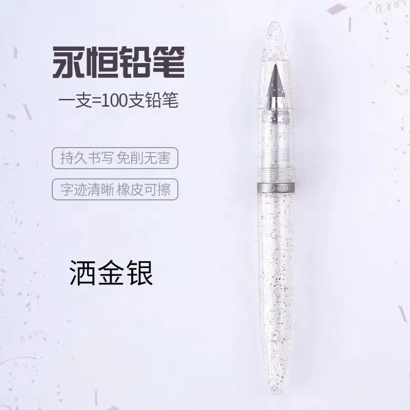 Eternal Pen Endless Pencil Inkless Pencil Everlasting Replaceable Head Acrylic Magic Pen