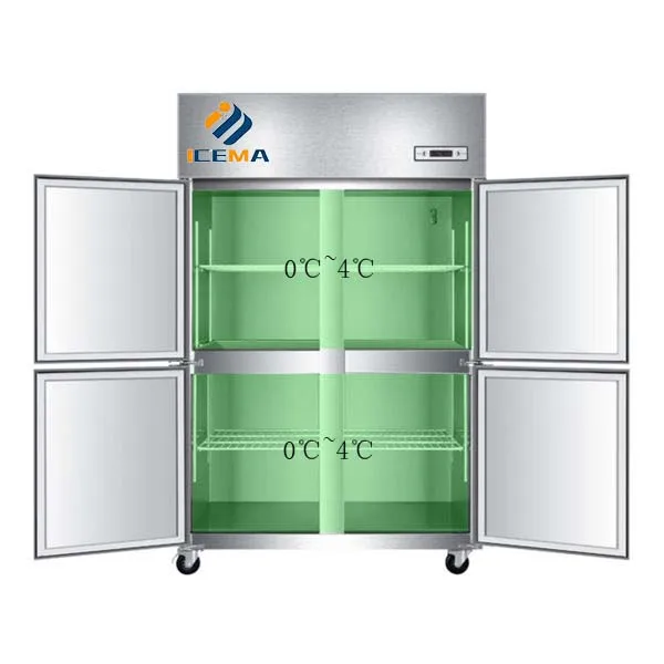 Explosive models spot goods commercial household small 4-door refrigerator tray energy saving fridge