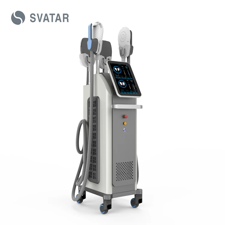 High intensity electromagnetic ems sculpting hiemt machine ems 4 handles body sculpting building muscle HIEMT