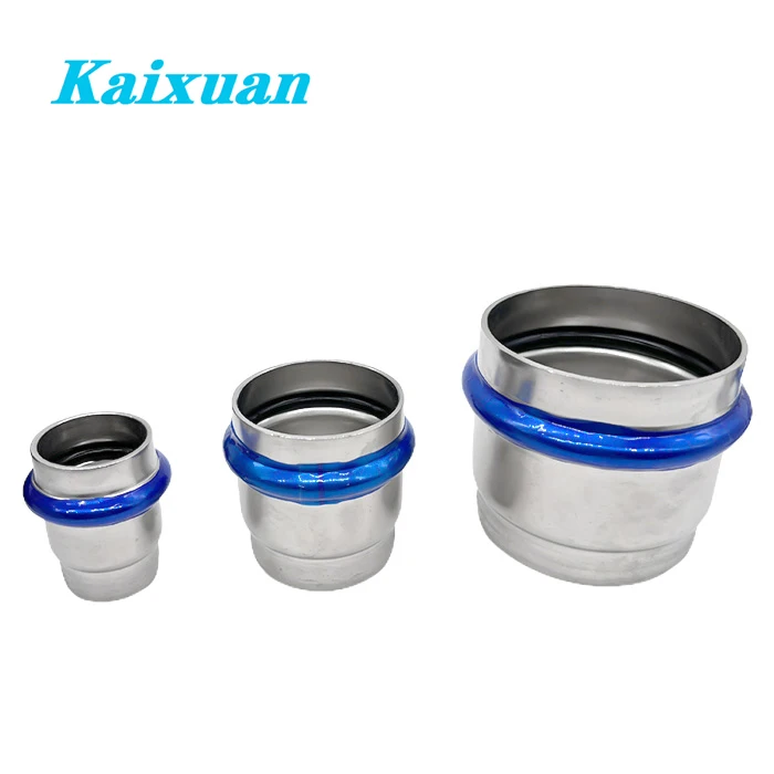 European Standard 1/8'-4' Stainless Steel 316 (1.4404) UNS S31603 90 Elbow V Contour Press Fittings Leak Before Press (LBP)