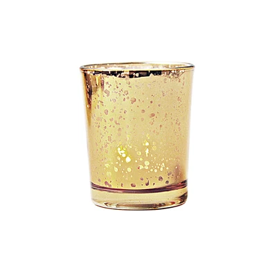 Hot sale Set of 12 Votive Candle Holders Bulk Gold Tealight Candle Holder Mercury Glass Candle Holder for Wedding, Parties, Ch