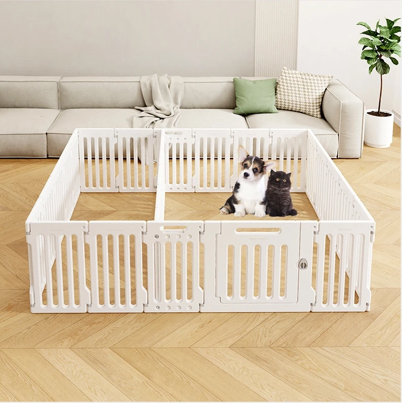New style pets playpen indoor pet furniture, dog and cat small animal enclosure fence with raised plastic isolation fence