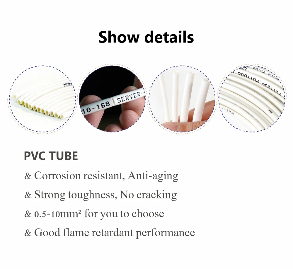 Wire Number Marking Tube Sleeve Cable Housing for Tube Printer Heat Shrink Tube Sleeve for ID Printer