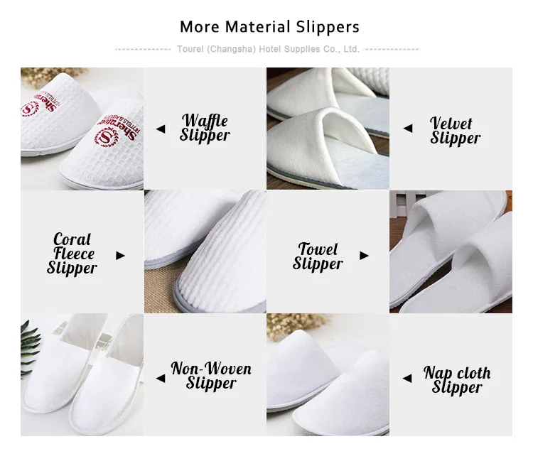 OEM Wholesale Eco Friendly Palm Breathable Disposable Spa Wedding Hotel Slippers Shoes For Hotels With Label Logo