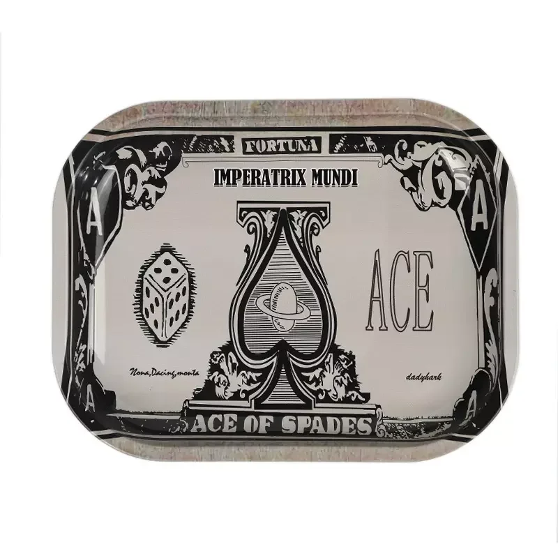 Hot Sale Cheap Price Customized Logo Wholesale Metal Colorful Smoking Tobacco Rolling tray Custom Rolling Tray