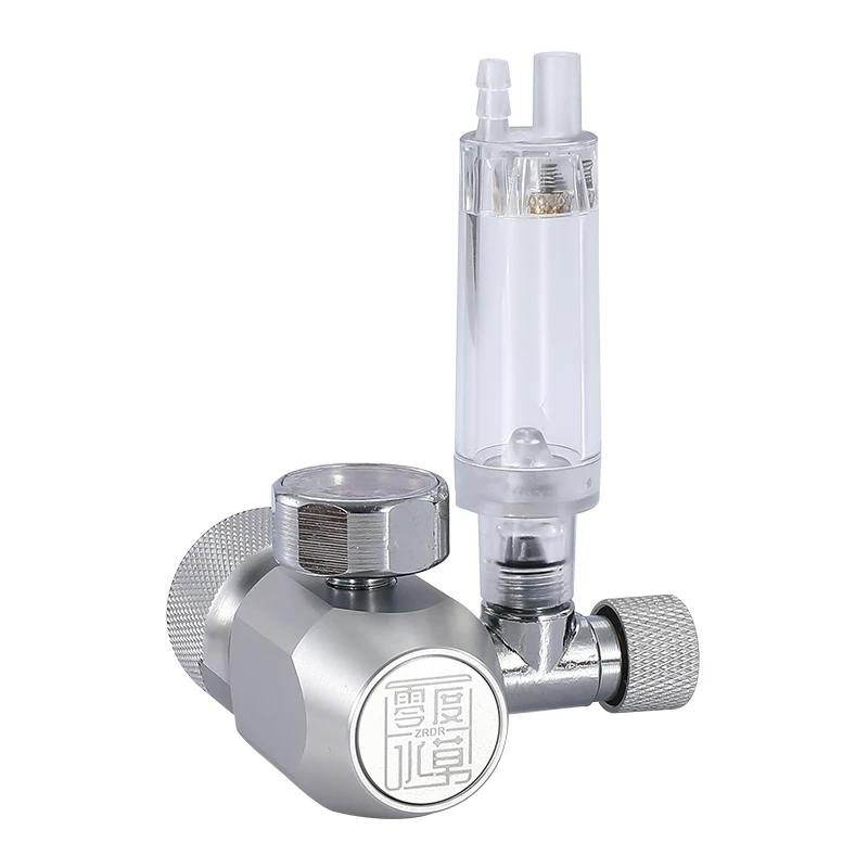 WYIN wholesale R101 cga320 w21.8 g5/8 customized thread magnetic solenoid valve Aquarium co2 regulators For Aquatic plant