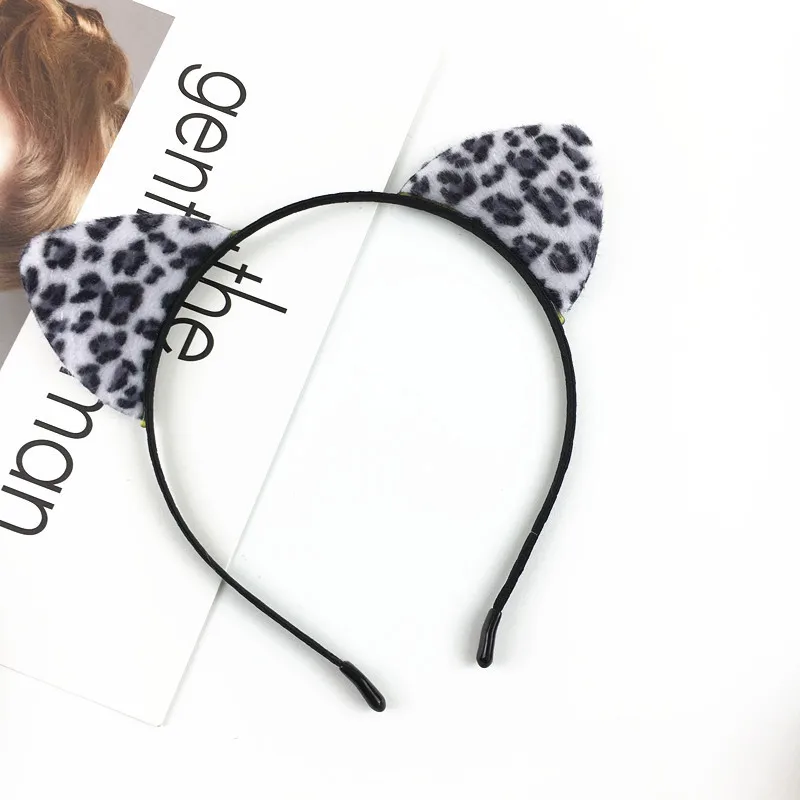 Leonardo Leopard Cat Ear Headband Furry Padded Leopard Ears Cat Leopard
