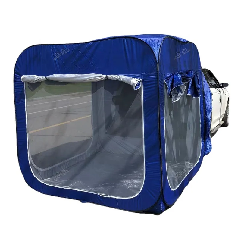 Hot sale   4 sided pop up  cube SUV tail tent camping tent
