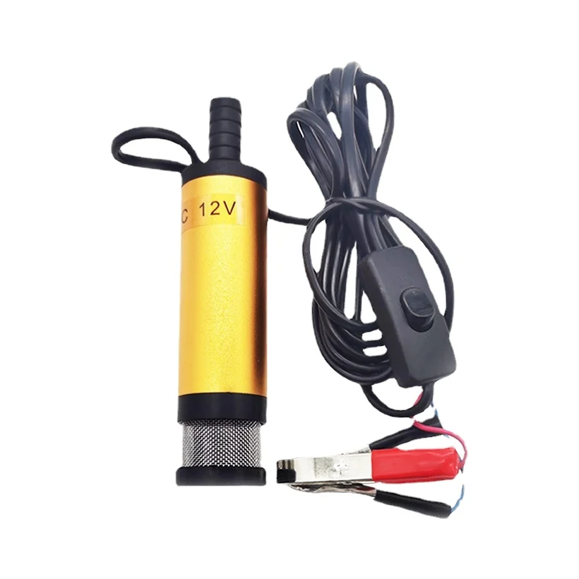 12V 24V DC Electric Submersible Pump For Pumping Diesel Oil Water, 38mm Fuel Transfer Pump