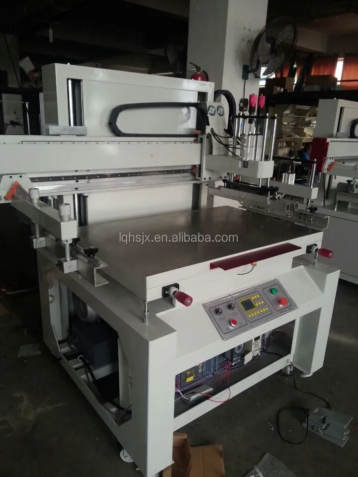 Electric vertical semi automatic flat screen printing machine with vacuum table for card (HS 400X600GJ)