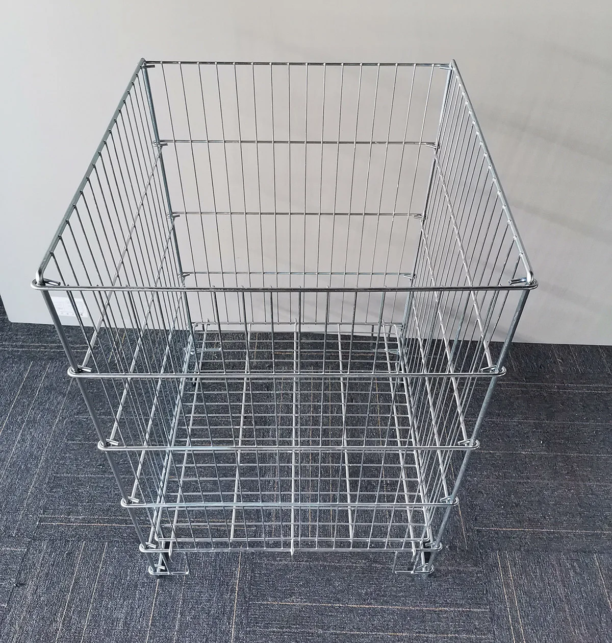 Square Metal Wire Dump Bin for Retail Display