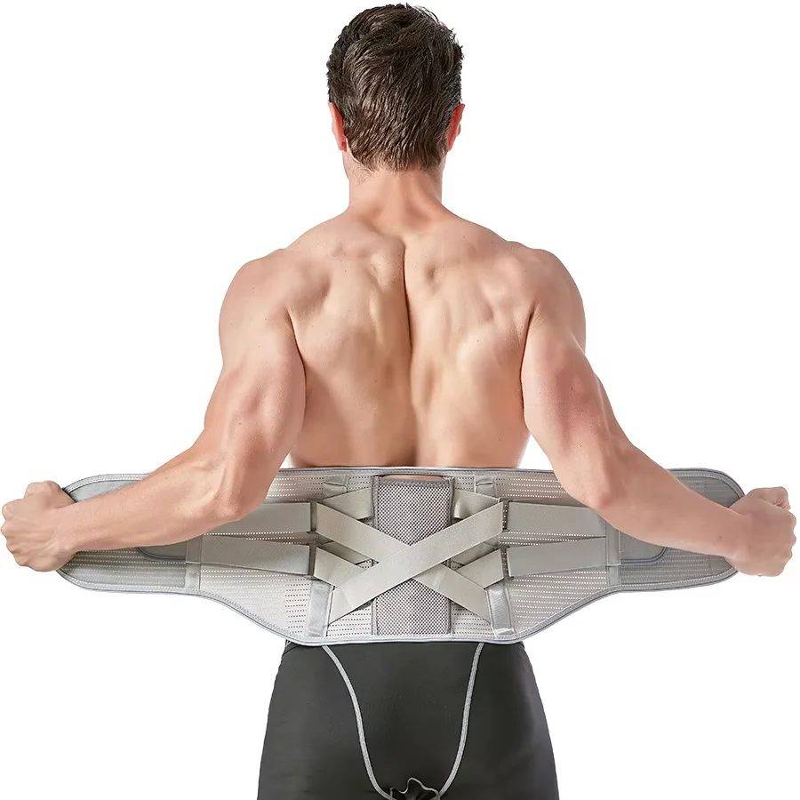 Wholesale Sports Waist Protection Imitation Spine Widening Steel Plate Support Waist Belt  Lumbar Fixation Belt