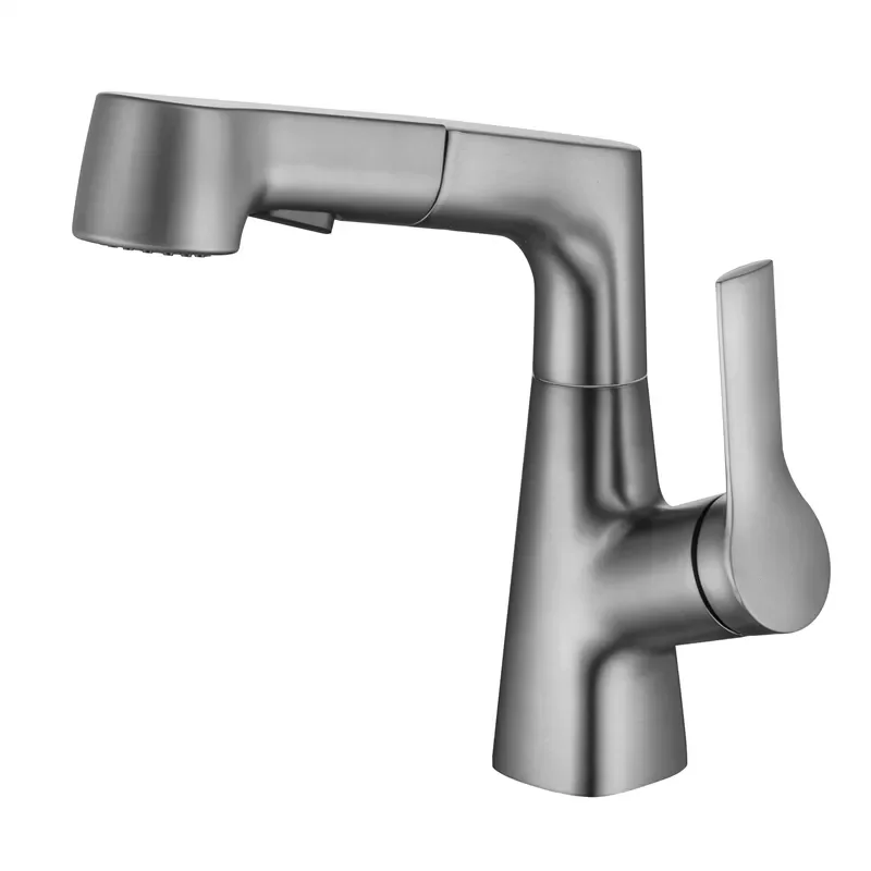 Single Handle 3360 degree rotating lift basin faucet Kitchen Faucet Lift Pull Out Bar Faucet for Bathroom basin, kitchen