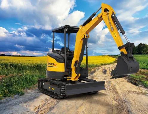 YMC Excavator MC26 MC36 Brush Cutter Rubber Track Digger Crawler-Moving Diesel 3.8ton Mini Excavator