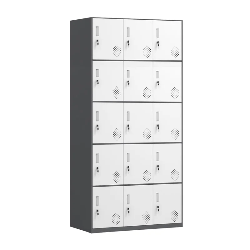 School 15 door lockable classroom locker  metal file cabinets office school dormitory multi-door locker cabinet