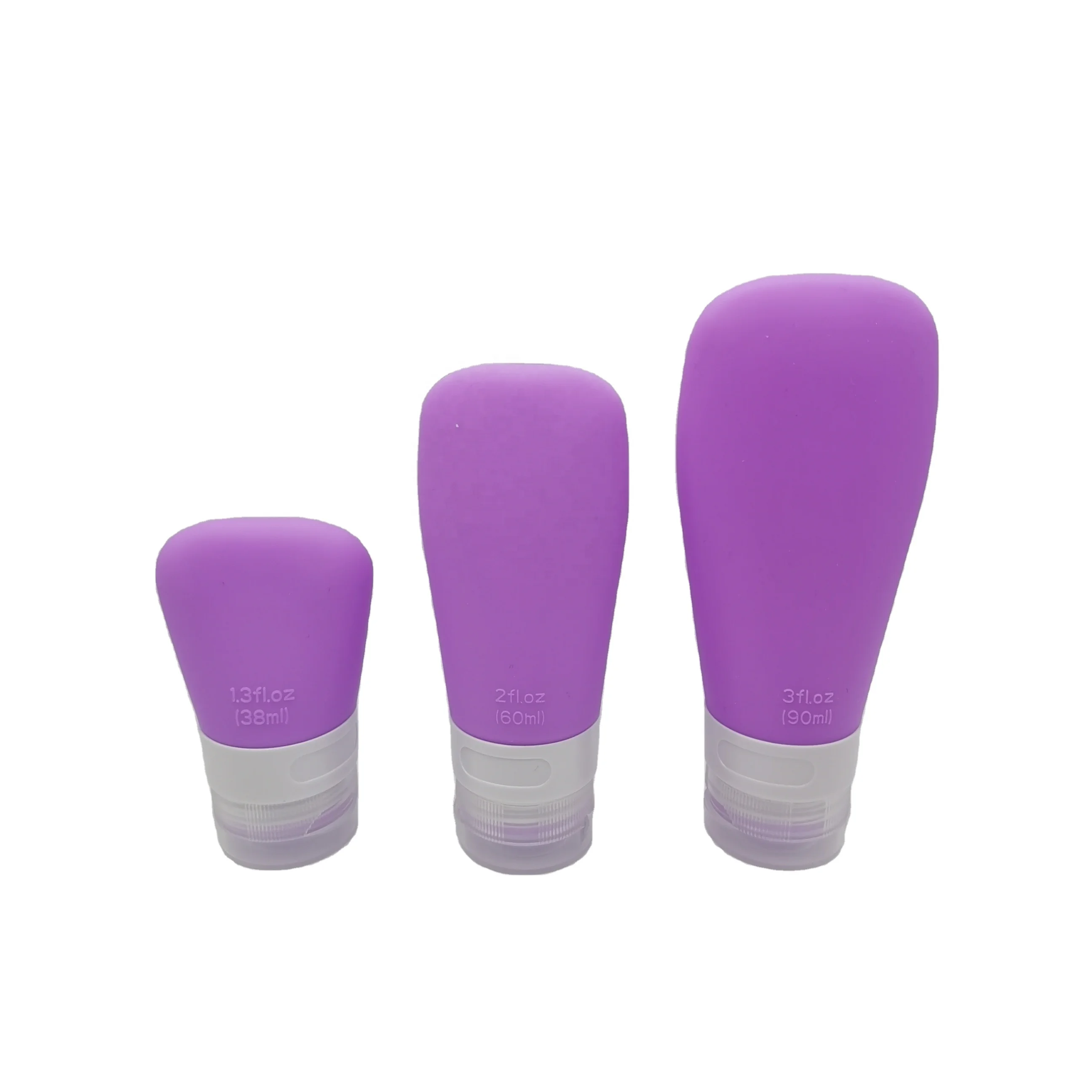 Leak Proof Squeezable Refillable Travel Accessories Toiletries Containers Travel Size Cosmetic Tube for Shampoo Lotion soap