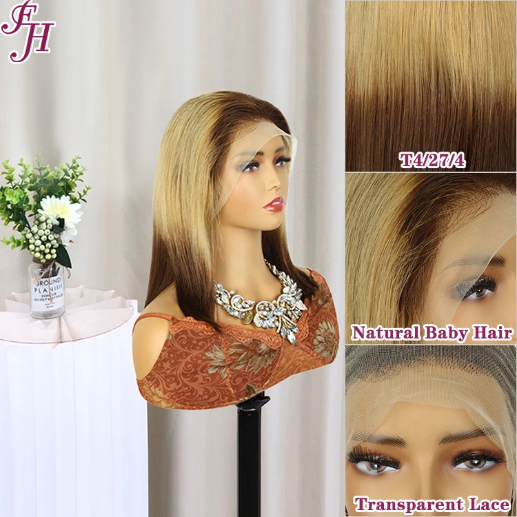 FH wholesale vietnamese bone straight bob wigs ombre color 10 inch short bob wig weaves and wig