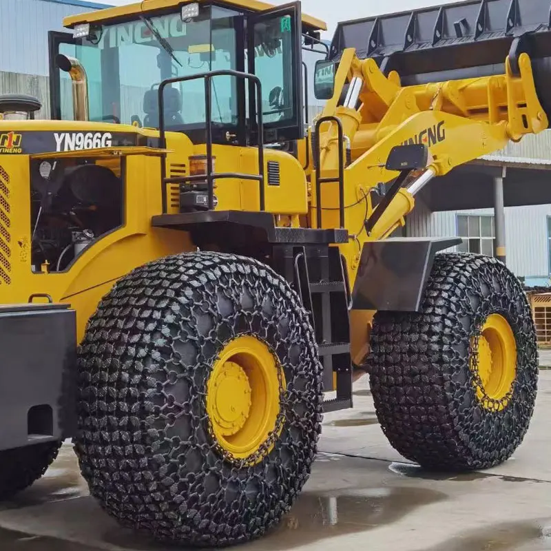 China factory customized 17525 23525 265 25 29525 wheel loader tyre protection chain for open-pit mining mine