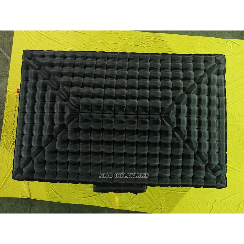 28x18Ft Large Black Blow Up Inflatable Nightclub with Disco LED Light for Adults Outdoor Club Party Tent events