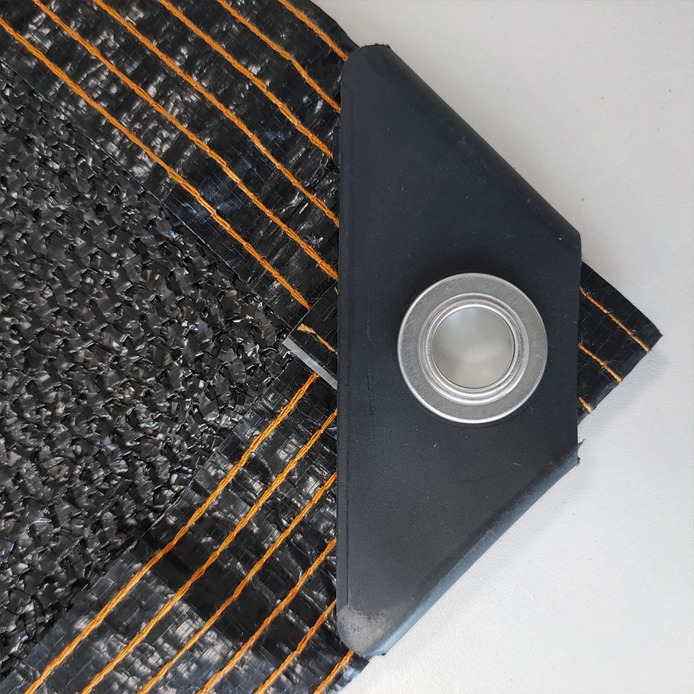 Chinese factory sells outdoor UV protective sunshade net with rubber ring waterproof sunshade net