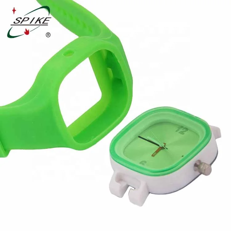 Square oem jelly watch silicone bracelet silicone watch in different colors