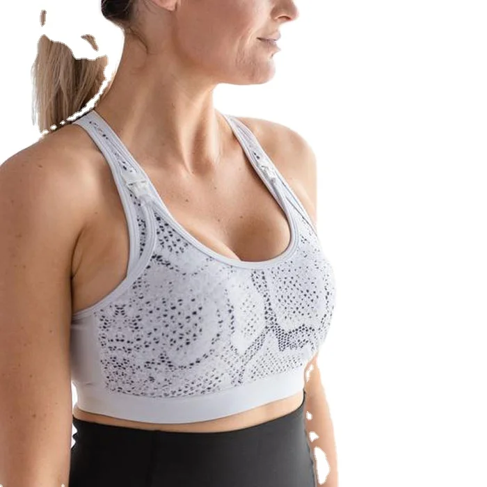 
OEM/ODM workout nursing clothes breastfeeding maternity hands free pumping adjustable sports bra 