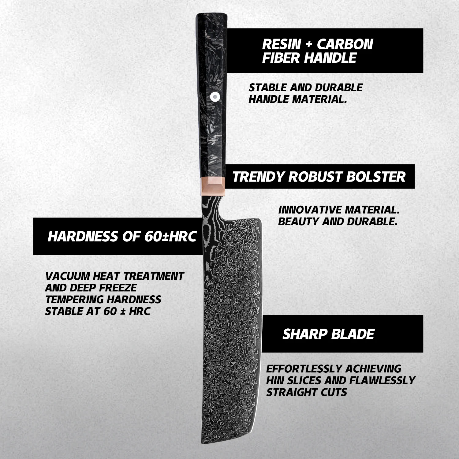 6.7 inch Premium Japanese 67 Layers Damascus Steel Nakiri Kitchen Knife High Quality Kitchen Nakiri Knife Carbon Fiber Handle