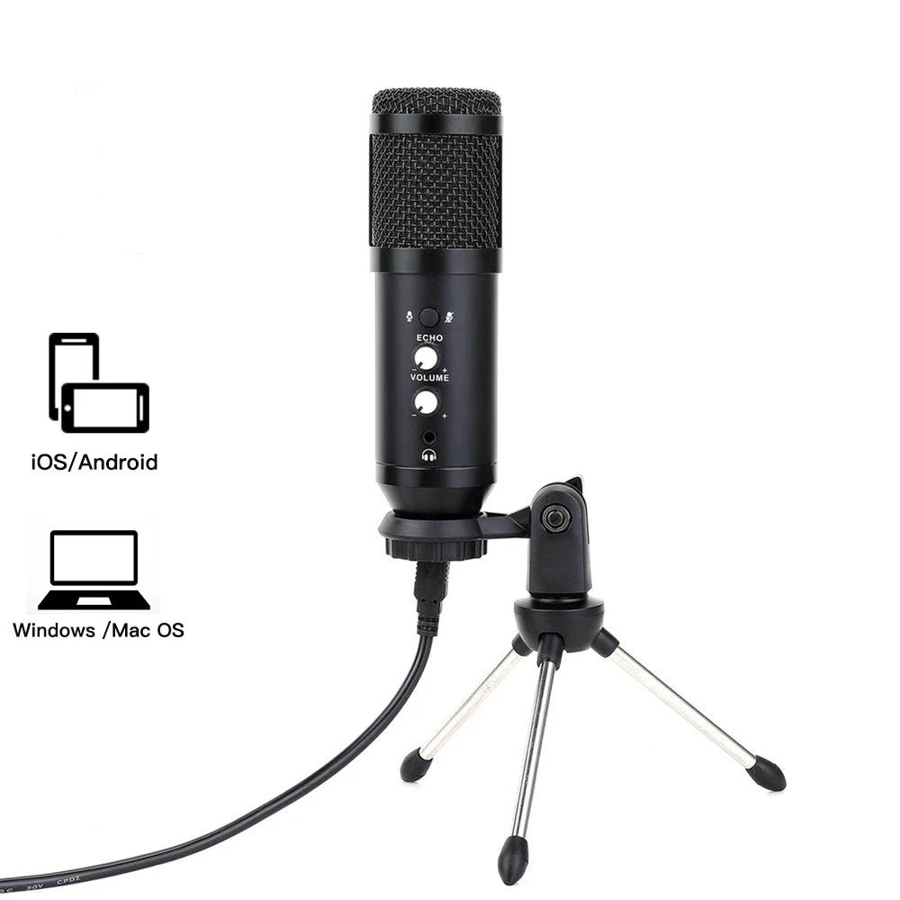 Desktop Computer cell phone live streaming Broadcast USB recording Microphone Youtuber Table Studio Condenser Microphone