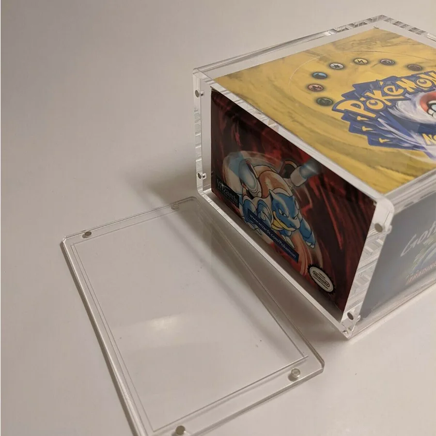Spring Sign Factory Cheap Acrylic Display Case for Pokemon Storage